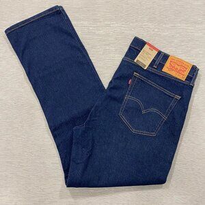 Levis 514 Jeans Mens 40 x 32 Straight Leg Regular Fit Dark Wash Denim